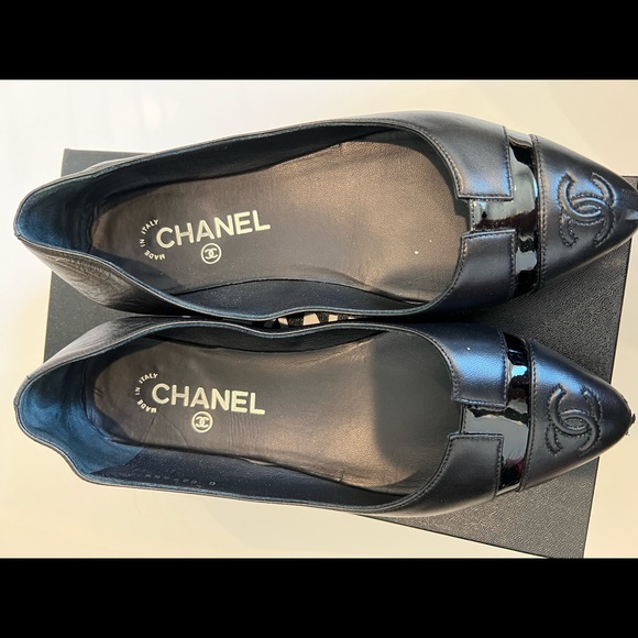 Chanel Black Ballerina Flats size 36.5 - Picture 6 of 9